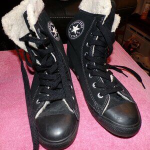 Black Converse tennis shoes